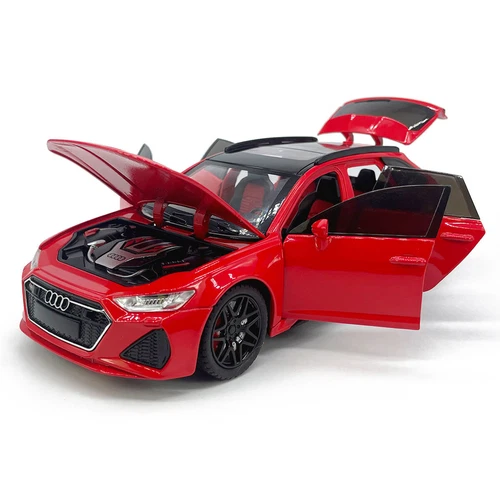 1:24 Audi RS6 Avant Model Car Wagon Die-cast Toy Cars Toys Collection Pull Back - Picture 7 of 20