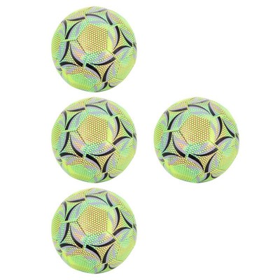  4 Stück leuchtender Fußball, offizieller Spiel-Fußball für das Training, im