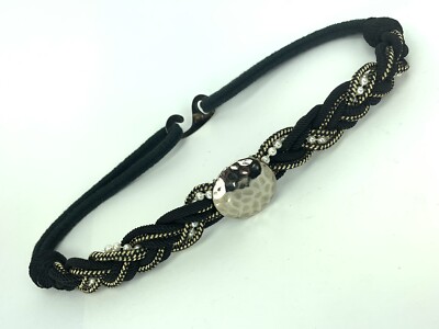 Vintage 80’s - 90’s Braided Pearl Belt‎ Lg Vintage 80s Braided Rope Statement Belt Ivory White with  main image 3