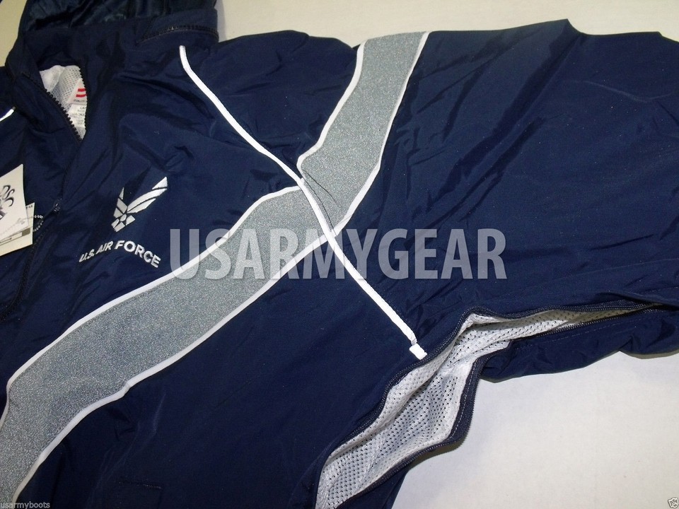 USAF Air Force Physical Fitness Training PT windbraker Lined Rain ...