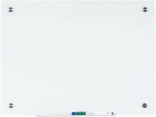 NEW Mastervision River Magnetic Dry Erase Tempered Glass White Board 24" x 36"