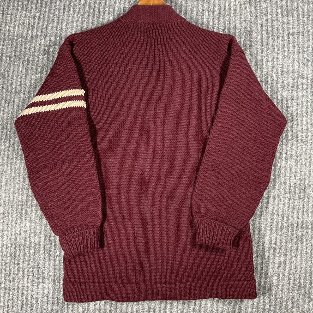 VINTAGE 30s 40s Princeton Knitting Mills Varsity Sweater DEADSTOCK 