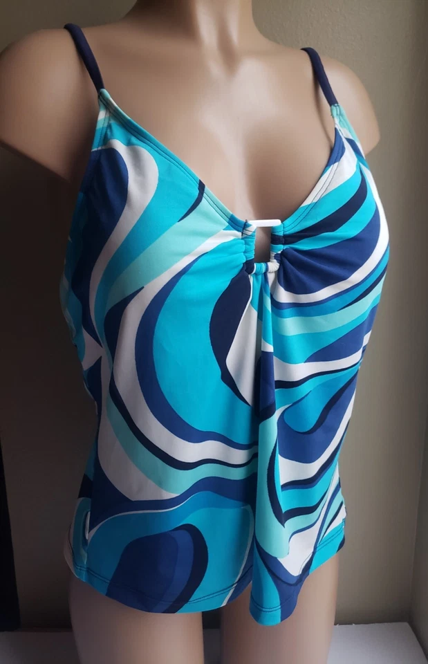 速比涛蓝白三明治上衣 18 码全新无标签 — 第 2/4 张图片