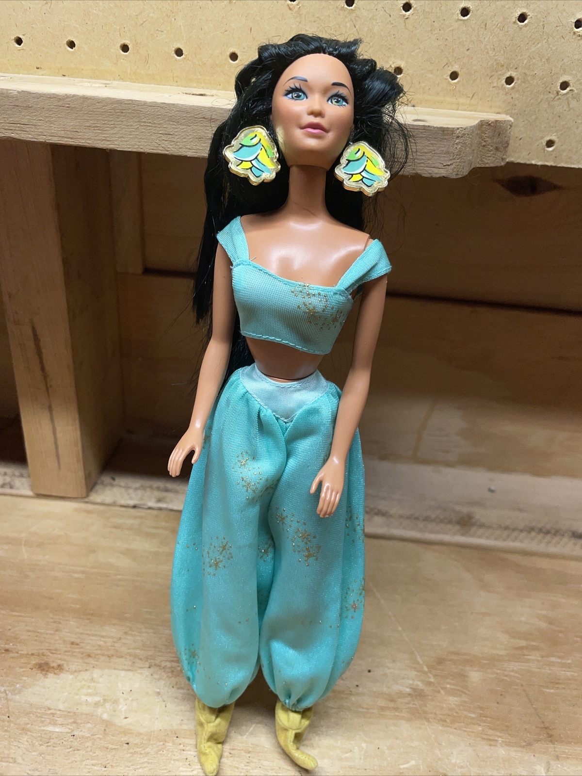 Vintage 1992 Disney Aladdin Jasmine Mattel Doll 11.5” Clothes Fast