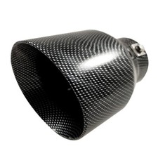 Auspuffblende Edelstahl Carbon Für VW Volkswagen Golf 2 3 4 5 Caddy Amarok Bora