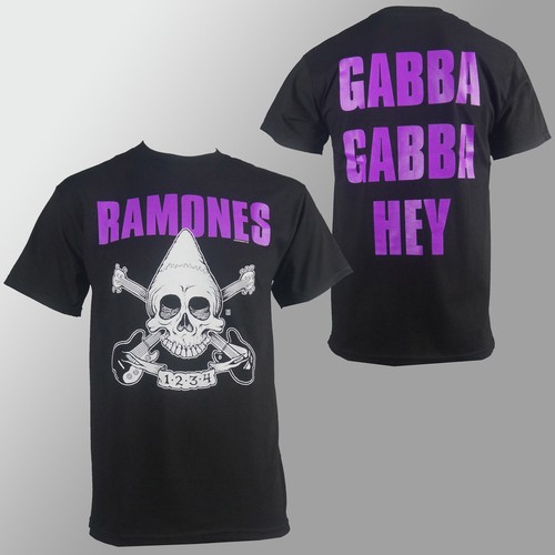 Authentic RAMONES Purple Pinhead Skull 