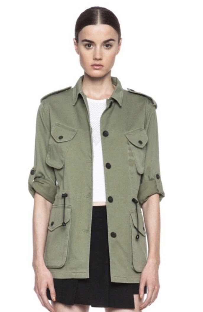 🌼 Rag u0026 Bone O'Hara Cargo Utility Jacket Sz 10 | eBay