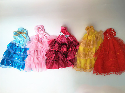 Buy 12X Barbie Doll Dresses Wedding Gown Party Prom Summer Beach Dress Sweet Clothes