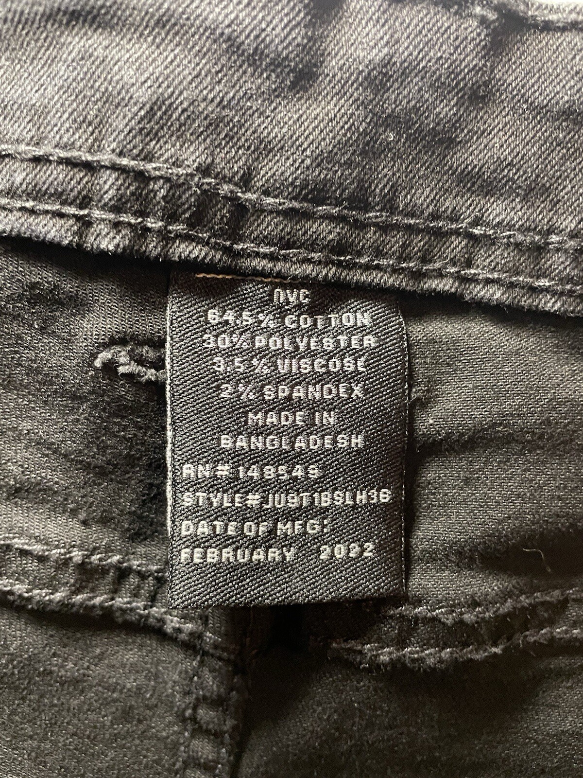 The Perfect Jean NYC Men’s Slim Fit Black Jeans Sz 34x36