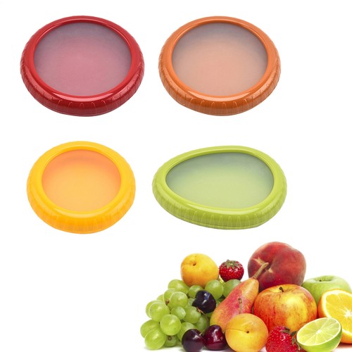 4pcs/set Silicone Fruit Storage Box Reusable Storage Containers for Fridge - Picture 3 of 12