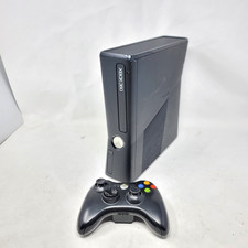Microsoft Xbox 360 S 320GB Console Black 1439 W/ OEM Controller Tested Working