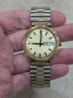Vintage Mens Timex Day Date Gold Tone Mechanical Watch 16861 02776 RUNS 🔥🔥🔥