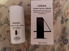 VERSO SUPER FACIAL SERUM WITH RETINOL 8 STRENGTHENING 1OZ NEW IN BOX