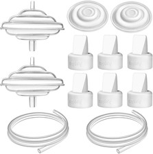 Breast Pump Parts for Spectra, Replace Duckbill Valves Tubes Backflow Protector