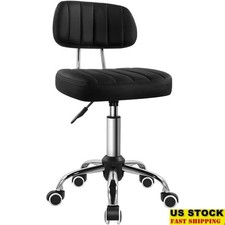 Height Adjustable Rolling Stool 360 Swivel Chair Salon Spa Tattoo Massage New