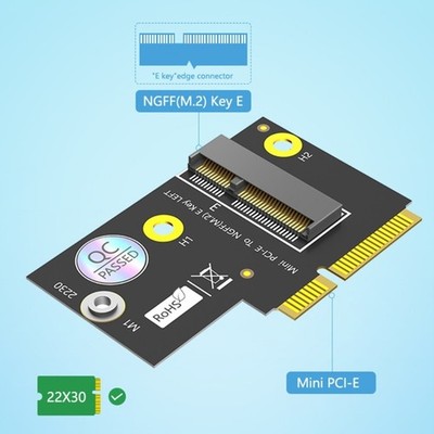Mini PCIE to M.2 NGFF Adapter mPCIe Slot Support 2230 for WiFi Cards AX210