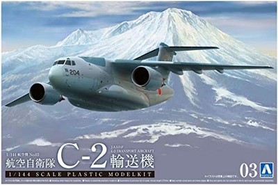 Aoshima 1/144 JASDF C-2 Transport Aircraft Model Kit Air SelfDefense Force Plane