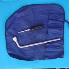 Mercedes Oem Trunk Tools Wheel Lug Wrench Heyco And Screw Driver W Pouch