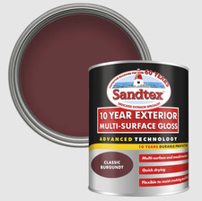 Image of Sandtex Paint 10 Year Exterior Gloss Wood Metal All Colours Water Based 750ml