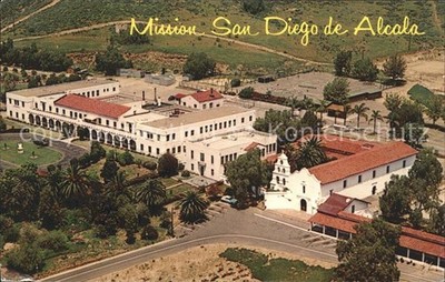 San Diego California Mission San Diego de Alcala founded in 18th Century