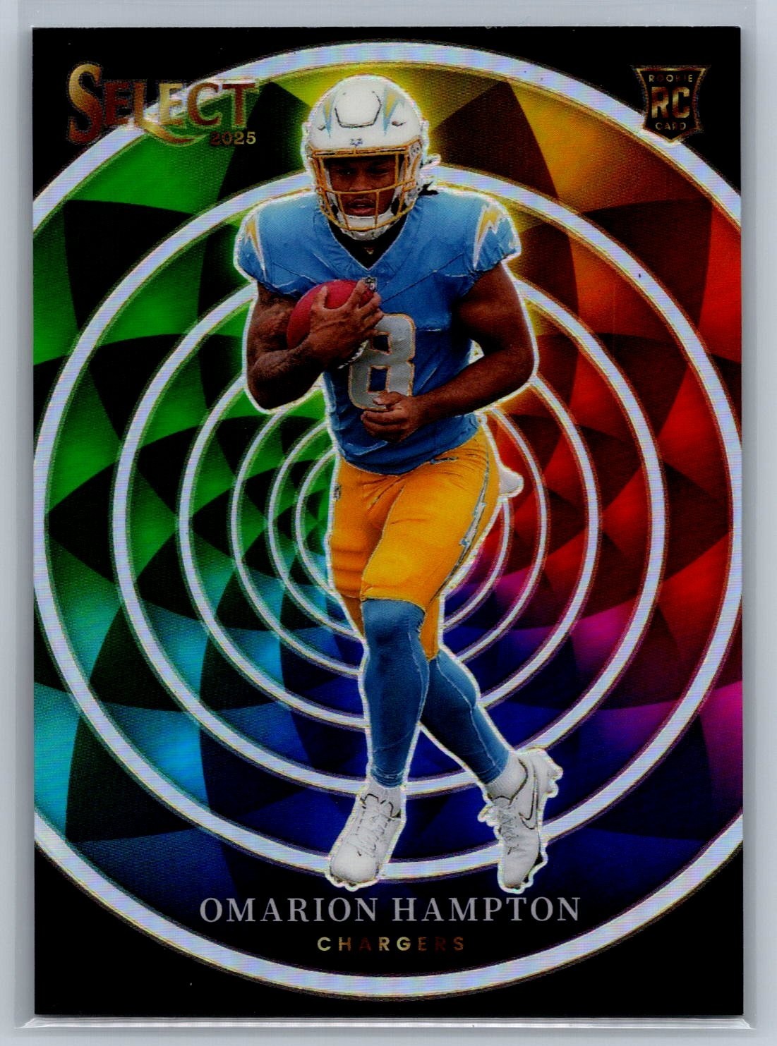 2025 Panini Select Omarion Hampton Rookie RC Color Wheel Case Hit