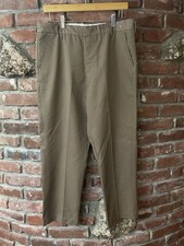 Vintage 70s 80s Sears Perma Prest Brown Slacks 32 X 25 Light Distress