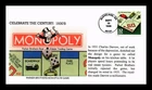 DR JIM STAMPS US COVER MONOPOLY GAME 1930S CELEBRATE CENTURY FDC BGC CACHET
