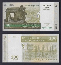 Banknote Madagascar 200 Ariary = 1000 Francs 2004 P.-87A FDS/UNC
