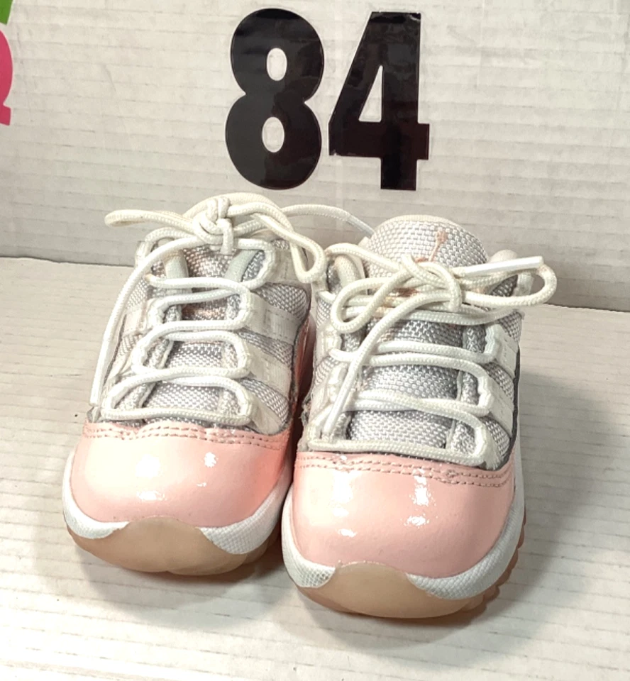 Nike Air Jordan 11 ретро низкий белый легенда розовый ребенка ясельного возраста размер 5c - Изображение 2 из 4