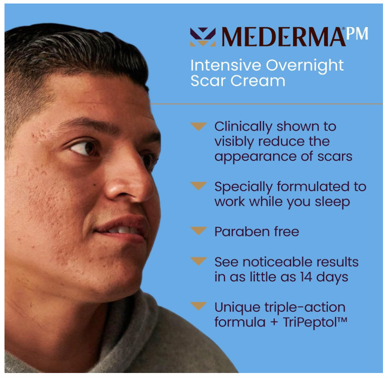 Mederma Pm Intensive Overnight Scar Cream, Works With Skin's Nighttime