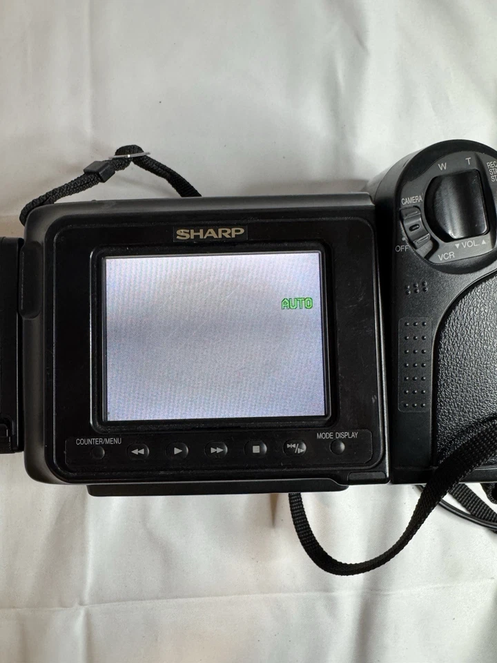 Sharp VL-E47U 8mm Viewcam Camcorder w/ Power Adapter  Works, No Battery Vintage - Image 2 of 4