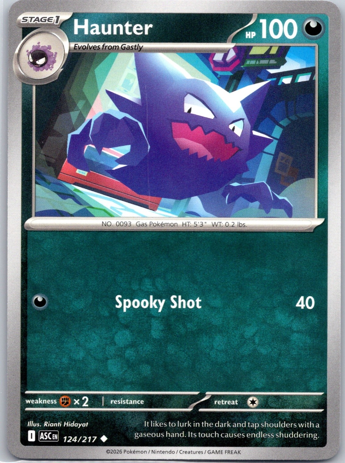 Haunter Normal ME: Ascended Heroes #124/217 NM