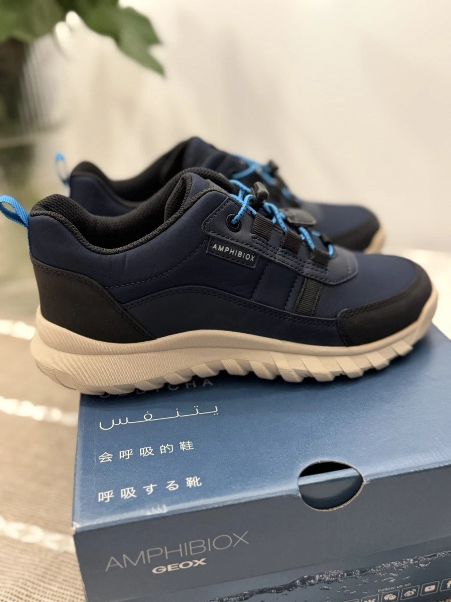 Geox J SIMBYOS B ABX C Marine - Free delivery | NET *Delivery to U.S. : $29.99 ! - Shoes Mid boots Child USD/$89.60