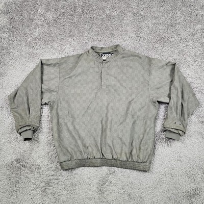 Zero Restriction Jacket Mens 2XL XXL Brown Glen Plaid Long Sleeve Lined Pockets