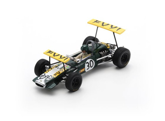 Spark Brabham BT23C 30 2ème F2 Argentinian Temporada 1968 J. Rindt 1/43