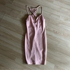 Charlotte Russe Pink Bodycon Backless Dress Small