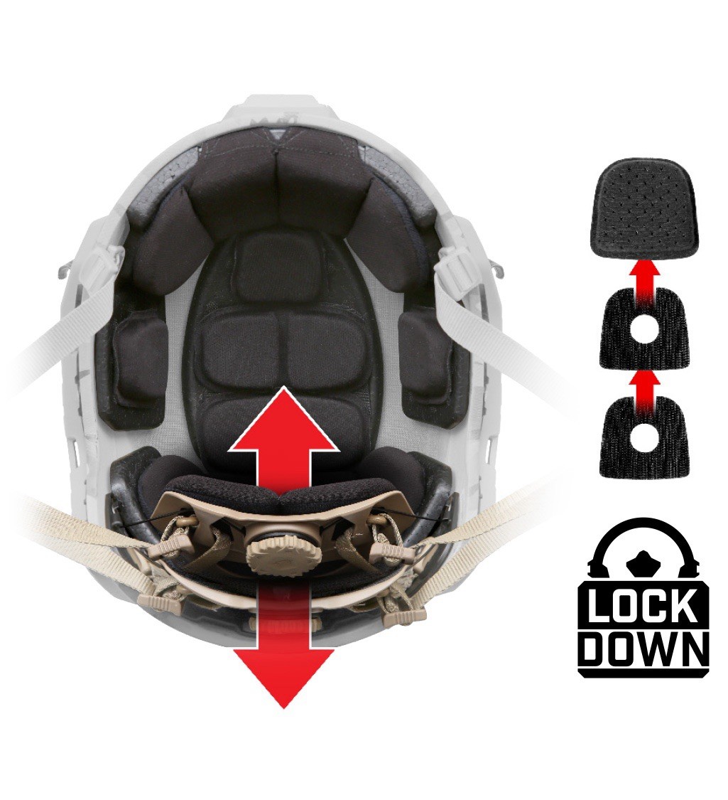 Ops-Core Fast SF Gen II Head borne Ballistic Helmet Multicam XXL