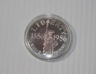 1886 - 1986 Liberty Ellis Island 1oz .999 Fine Silver Round Encased NICE