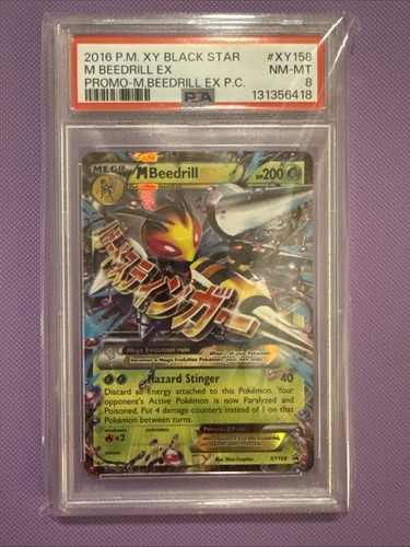 M Beedrill-EX graded PSA 8 for sale on eBay