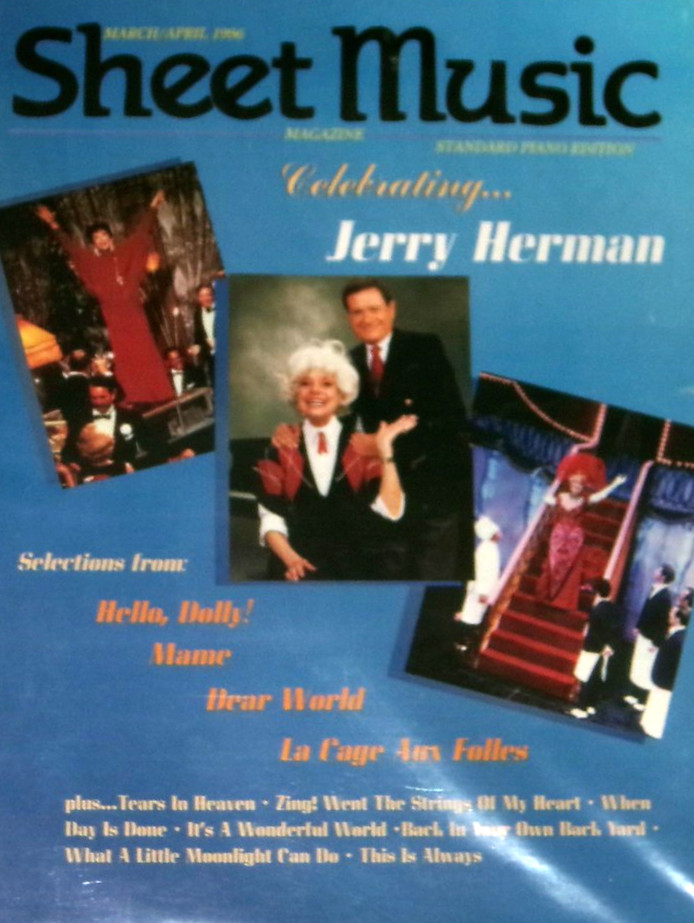 Sheet Music Magazine March/April 1996 Jerry Herman NF-