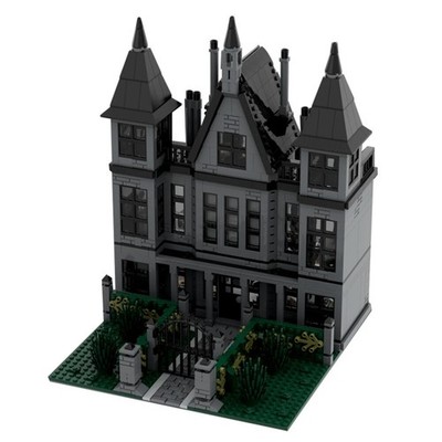 Iconic Manor Mansion with Hall Living Room Office Interior 1812 Pcs