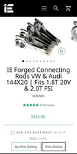 Ie Forged 144 X 20 Rods 1.8t Fsi 16v Early 8v Audi Vw Rifle Drilled Ierhva1-rd Ie Forged 144 X 20 Rods 1.8t Fsi 16v Early 8v Audi Vw Rifle Drilled Ierhva1-rd
