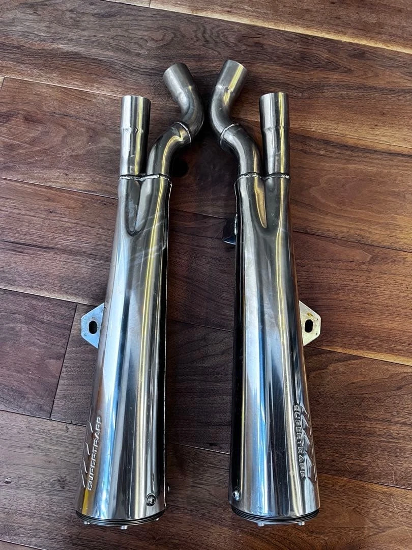 Stainless Steel Supertrapp Motorcycle Silencers, Mufflers and