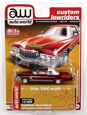 Auto World 1976 Cadillac Coupe DeVille Custom Lowriders MiJo Exclusives - CP7661
