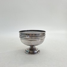 Sheffield Silver Plate Bon bon dish Display Sweet Bowl 12.5 cm diameter Vintage