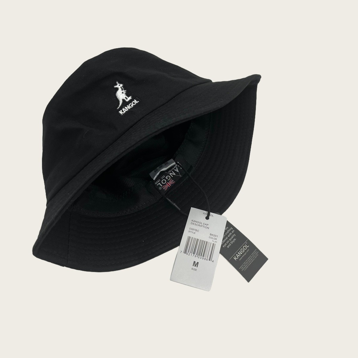 Kangol Bucket Hat Cotton Washed Flat-topped Hat | eBay