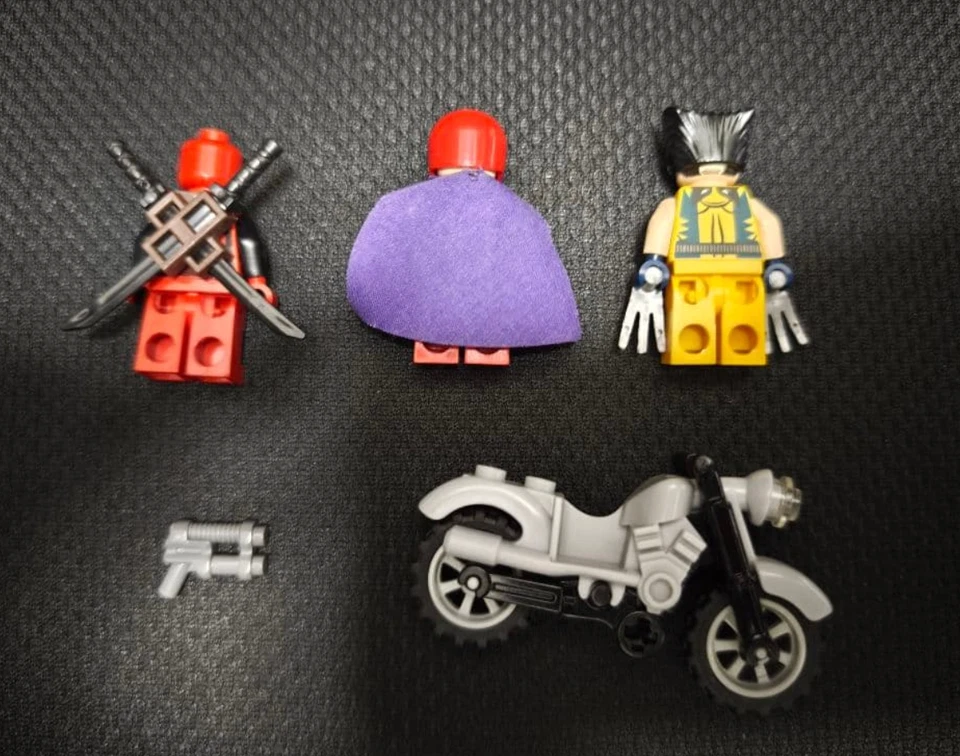 LEGO 6866 Marvel Super Heroes X-Men Wolverine's Chopper Showdown Deadpool NO BOX - Image 3 of 4