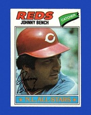1977 Topps Set-Break # 70 Johnny Bench EX-EXMINT *GMCARDS*