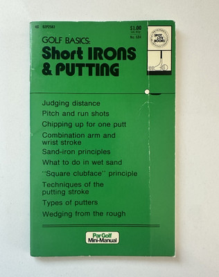 Golf Basics: Short Irons & Putting Mini-Manual Hoople Spotlite PB 1982 Illus