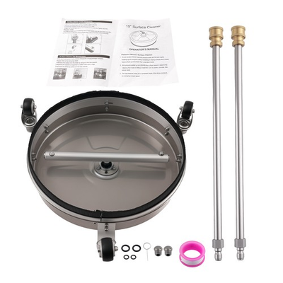 #ad 15quot; 4200PSI Pressure Washer Surface Cleaner Stainless Steel With Extension Wands $84.50